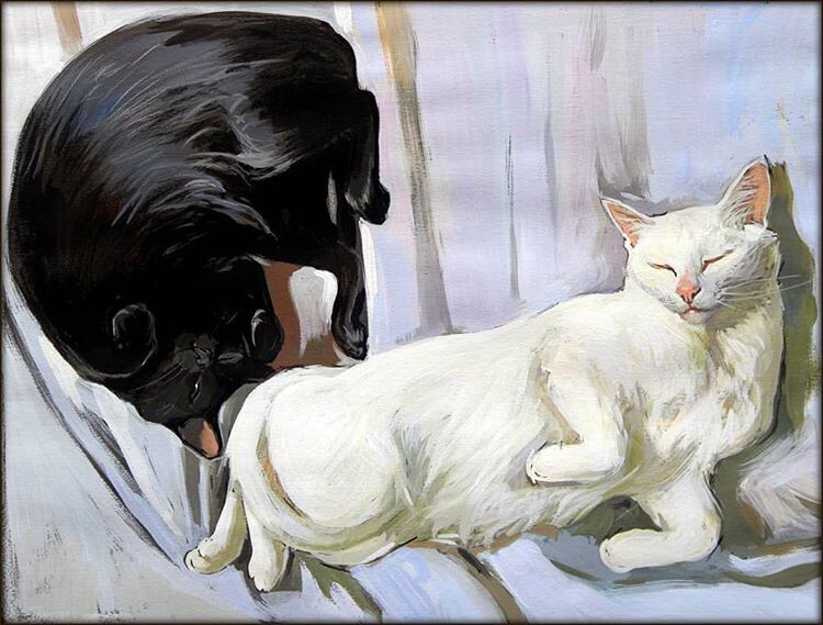 Котики от Анастасии Ермаковой, не пропустите ее курсы масляной живописи! Котики от Анастасии Ермаковой, не пропустите ее курсы масляной живописи!