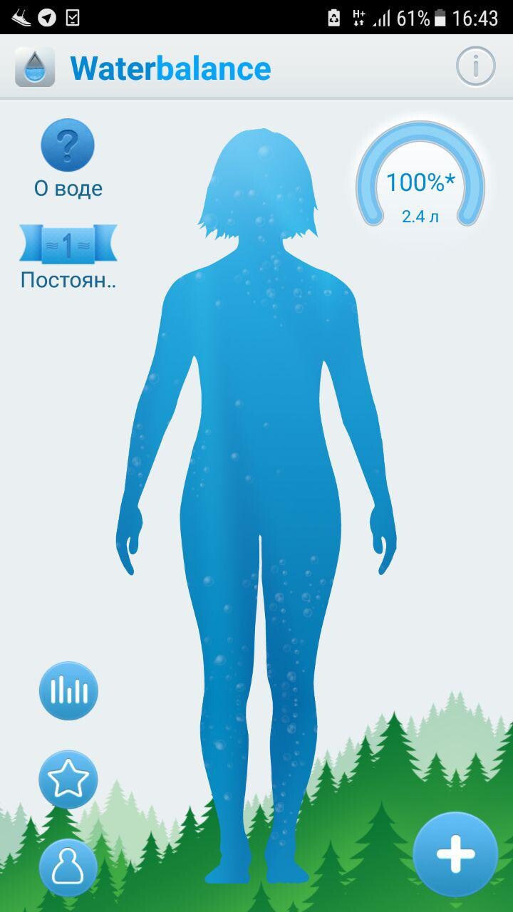 <p>Норма воды в приложении Water Balance</p> <p>Норма воды в приложении Water Balance</p>